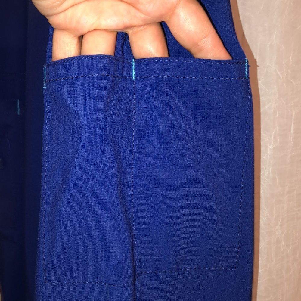 carhartt SP Indigo Teal Details Drawstring Scrub Pants - Picture 9 of 14
